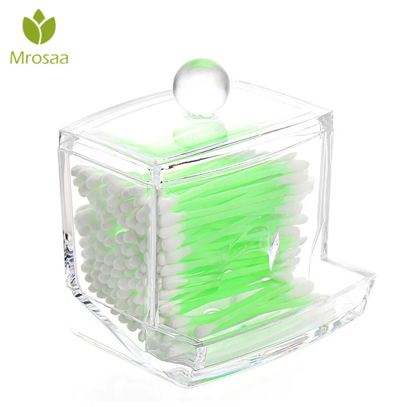 Transparent Acrylic Box Cotton Swabs Stick Cosmetic Organizer Storage Holder Makeup Storage Box Portable Cotton Pads Container
Transparent Acrylic Box Cotton Swabs Stick Cosmetic Organizer Storage Holder Makeup Storage Box Portable Cotton Pads Container