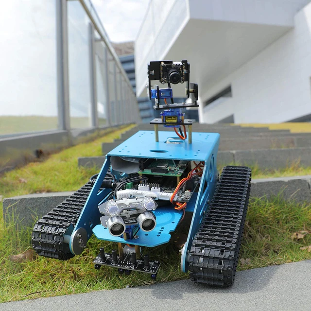 Śledzony zbiornik inteligentny zestaw robota programowanie wideo Bluetooth elektroniczna zabawka DIY zestaw robota samochodowego z Raspberry 4B(4G) tanie i dobre opinie Electric Dorośli 8 ~ 13 Lat 14 Lat i up Fantasy i sci-fi Sport Transport Zwierzęta i Natura 2788602 Robot Kit with Raspberry 4B(4G 2G 1G) Śledzony zbiornik inteligentny zestaw robota programowanie wideo Bluetooth elektroniczna zabawka DIY zestaw robota samochodowego z Raspberry 4B(4G) tanie i dobre opinie Electric Dorośli 8 ~ 13 Lat 14 Lat i up Fantasy i sci-fi Sport Transport Zwierzęta i Natura 2788602 Robot Kit with Raspberry 4B(4G 2G 1G)