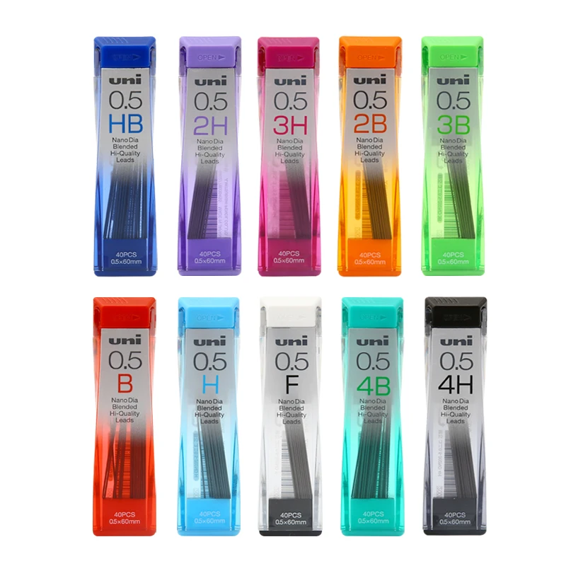 1 Tube Uni Nado Dia Blended Hi-Quantity Mechanical pencil Leads Pencil refills 0.5-202ND Japan 4B 3B 2B B HB F H 2H 3H 4H 40Pc
1 Tube Uni Nado Dia Blended Hi-Quantity Mechanical pencil Leads Pencil refills 0.5-202ND Japan 4B 3B 2B B HB F H 2H 3H 4H 40Pc