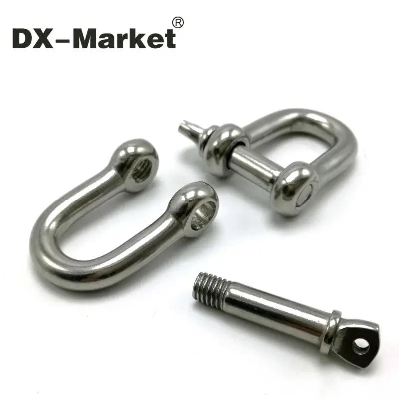 

m5 , 10pcs , stainless steel shackle Rigging , sus304 d shackle DX-Market