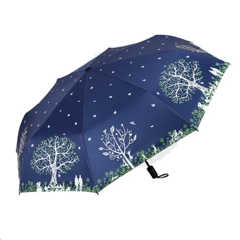 Happy tree sunny umbrella Rain Women Fashion 3 Folding Sun Umbrella Female tree folding Parasol paraguas plegable XYXZD-3
Happy tree sunny umbrella Rain Women Fashion 3 Folding Sun Umbrella Female tree folding Parasol paraguas plegable XYXZD-3