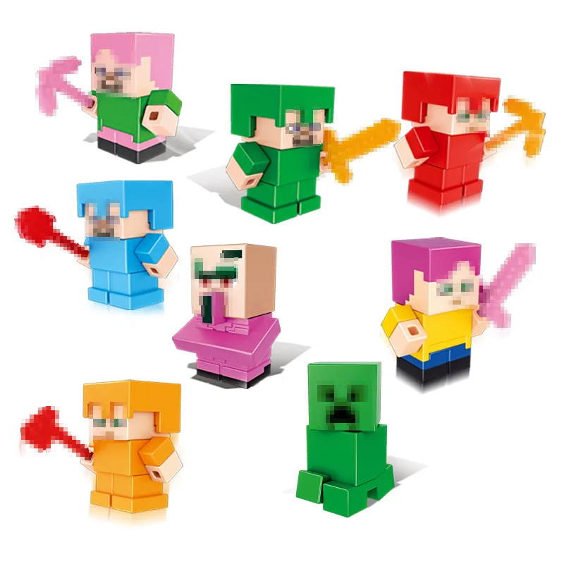 8pc/lot Children's building blocks toy Compatible city Legoingly minecrafteds My eraser DIY figures Bricks birthday gifts
8pc/lot Children's building blocks toy Compatible city Legoingly minecrafteds My eraser DIY figures Bricks birthday gifts