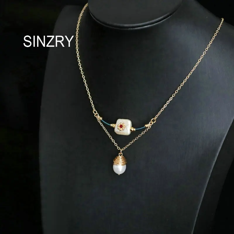 SINZRY 2019 handmade coiling winding baroque freshwater pearl pendant chokers necklace fashion vintage jewelry
SINZRY 2019 handmade coiling winding baroque freshwater pearl pendant chokers necklace fashion vintage jewelry