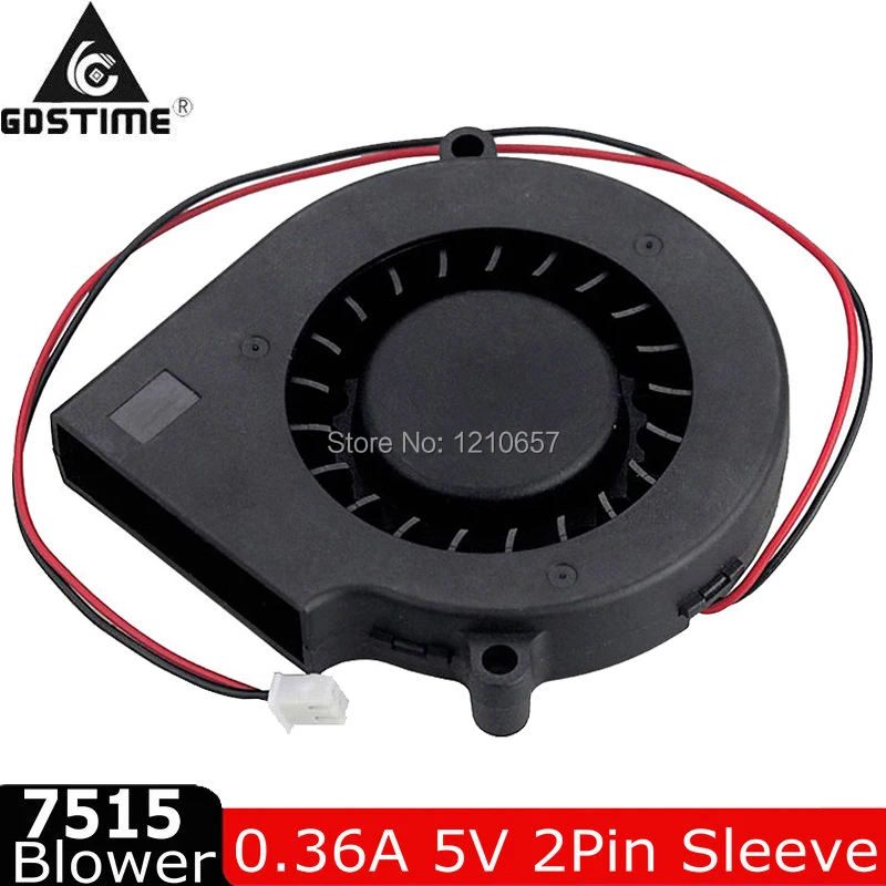 20 кулер gdstime 7515 75 мм 5V 0.36A Бесщеточный вентилятор охлаждения 75x15 мм 2Pin подшипник скольжения Центробежная турбина вентилятор Cooler
20 кулер gdstime 7515 75 мм 5V 0.36A Бесщеточный вентилятор охлаждения 75x15 мм 2Pin подшипник скольжения Центробежная турбина вентилятор Cooler