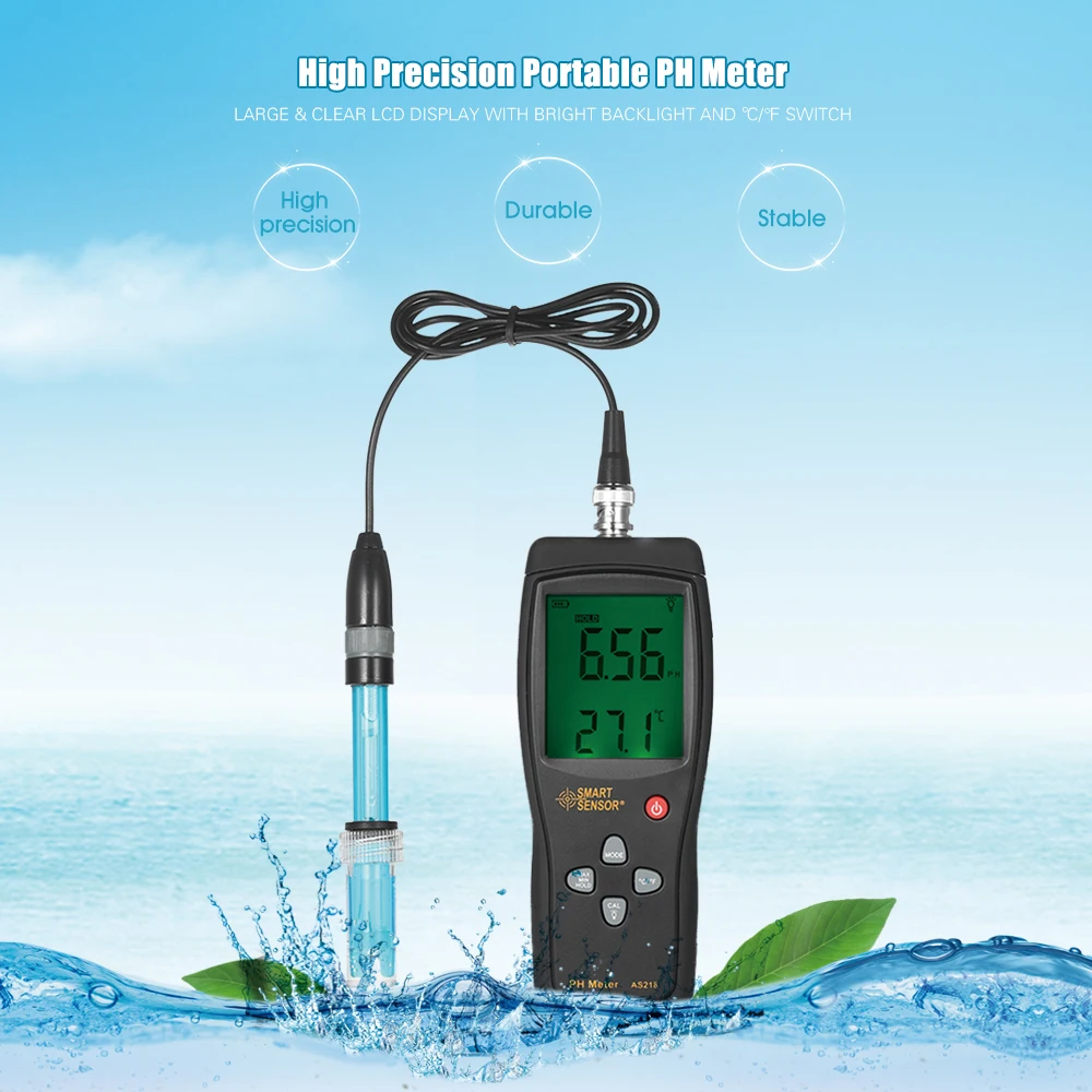 Aquarium pH Meter High Precision Acidimeter Drinking Water Quality Tester Analyzer Temperature Compensation Function Backlight
Aquarium pH Meter High Precision Acidimeter Drinking Water Quality Tester Analyzer Temperature Compensation Function Backlight