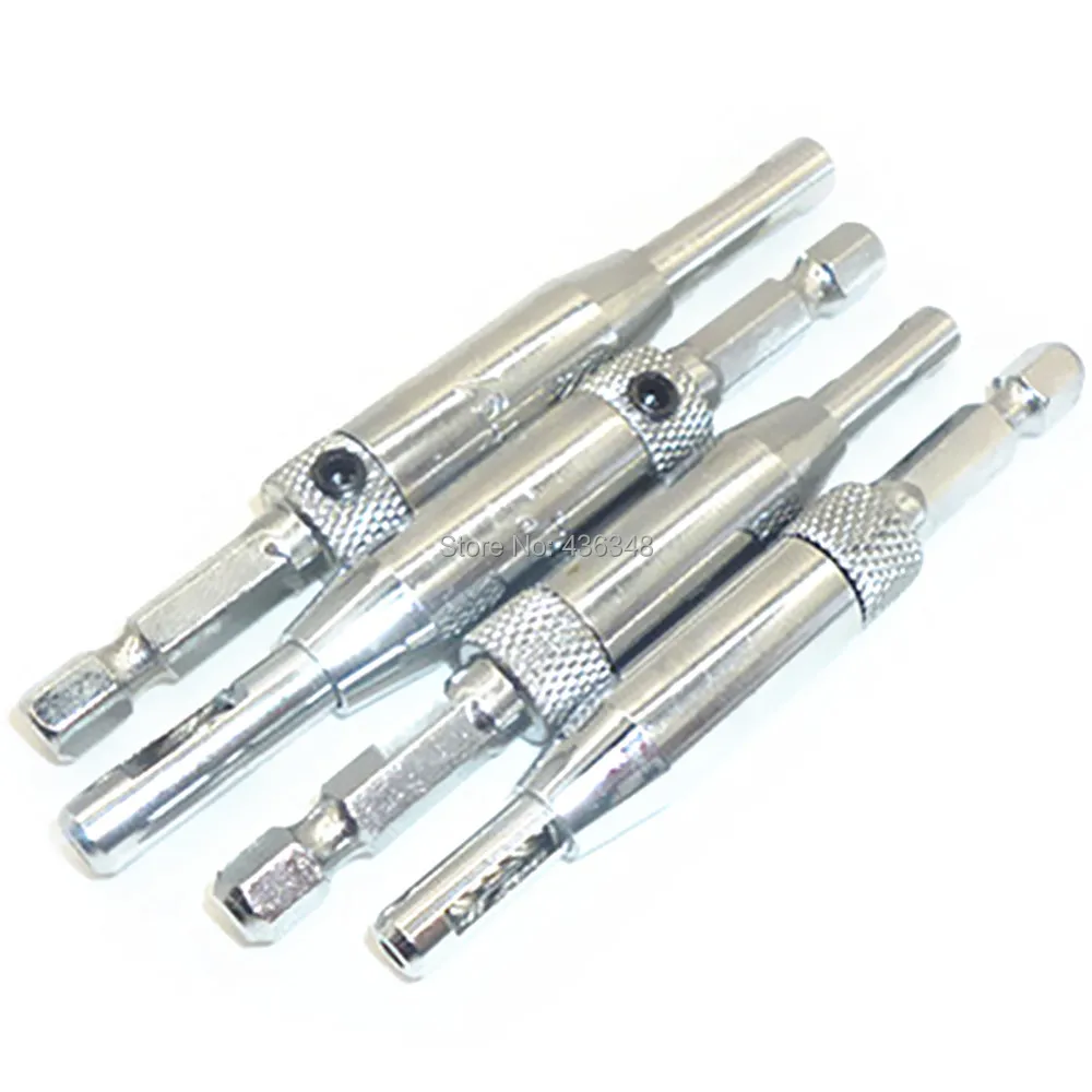 4pc Door Window Cabinet Hinge Self Centering Drill Bit Hss Woodwork Drill Bit Self-Centering Hinge Bits 5/64" 7/64" 9/64" 11/64"
4pc Door Window Cabinet Hinge Self Centering Drill Bit Hss Woodwork Drill Bit Self-Centering Hinge Bits 5/64" 7/64" 9/64" 11/64"