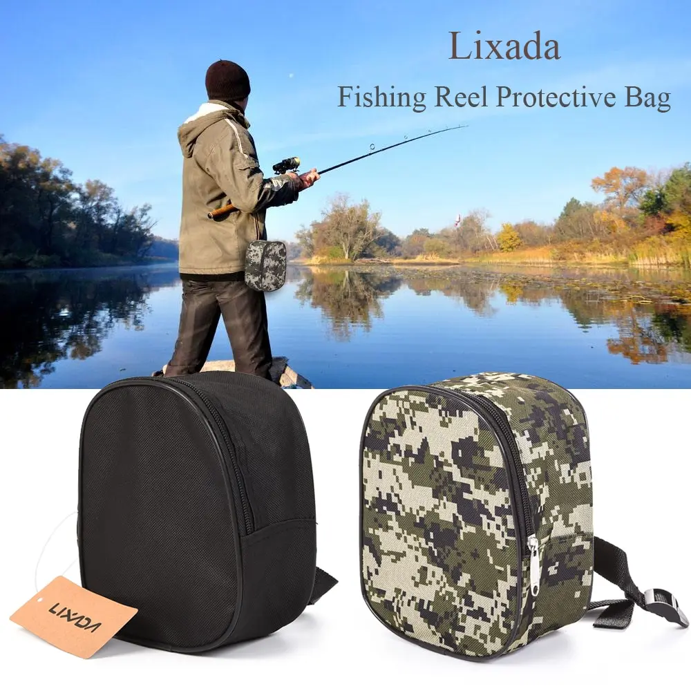 Lixada Portable Fishing Bag Oxford Fishing Reel Bag Multi-function Spinning Protective Pouch Cover Fish Backpack
Lixada Portable Fishing Bag Oxford Fishing Reel Bag Multi-function Spinning Protective Pouch Cover Fish Backpack