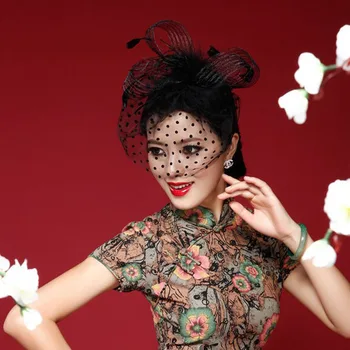 Ms tire headdress feathers white gauze veil covered face hairpin homburg bowknot headdress 10pcs mix
Ms tire headdress feathers white gauze veil covered face hairpin homburg bowknot headdress 10pcs mix