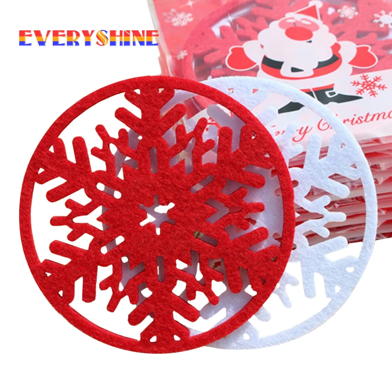 2018 Merry Christmas 10pcs/lot Snowflakes Cup Mat Christmas Decorations Dinner Party Dish Tray Pad for Home Decor SD188
2018 Merry Christmas 10pcs/lot Snowflakes Cup Mat Christmas Decorations Dinner Party Dish Tray Pad for Home Decor SD188