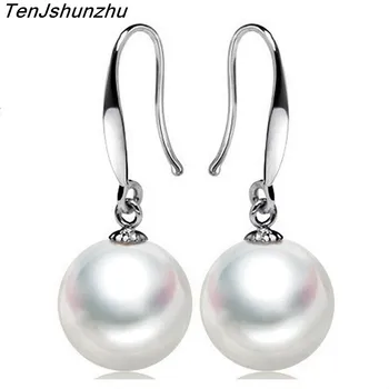 TenJshunzhu Fashion genuine Natural Freshwater Pearl Earrings Silver Jewelry Femme Stud Earrings For Women eh091
TenJshunzhu Fashion genuine Natural Freshwater Pearl Earrings Silver Jewelry Femme Stud Earrings For Women eh091