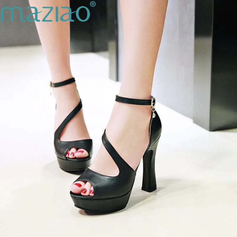 MAZIAO Elegant Sandals Women New Summer high heel 11cm Women's Banquet Sandals Casual Platform Peep toe Gladiator Ladies Shoes
MAZIAO Elegant Sandals Women New Summer high heel 11cm Women's Banquet Sandals Casual Platform Peep toe Gladiator Ladies Shoes