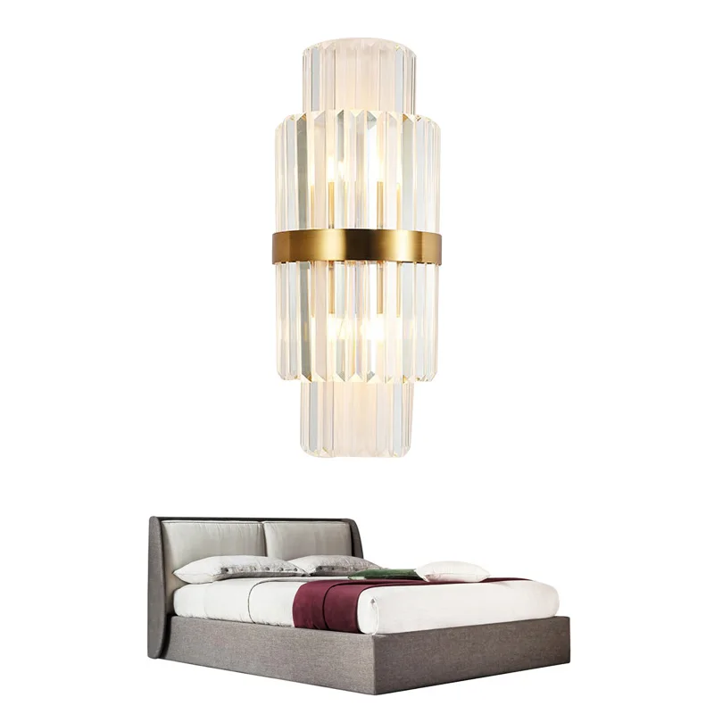 Tubor new luxury crystal wall lamp gold wall sconce light for bedroom hallway Home Decoration Lighting Fixture LED Wall Lamp
Tubor new luxury crystal wall lamp gold wall sconce light for bedroom hallway Home Decoration Lighting Fixture LED Wall Lamp
