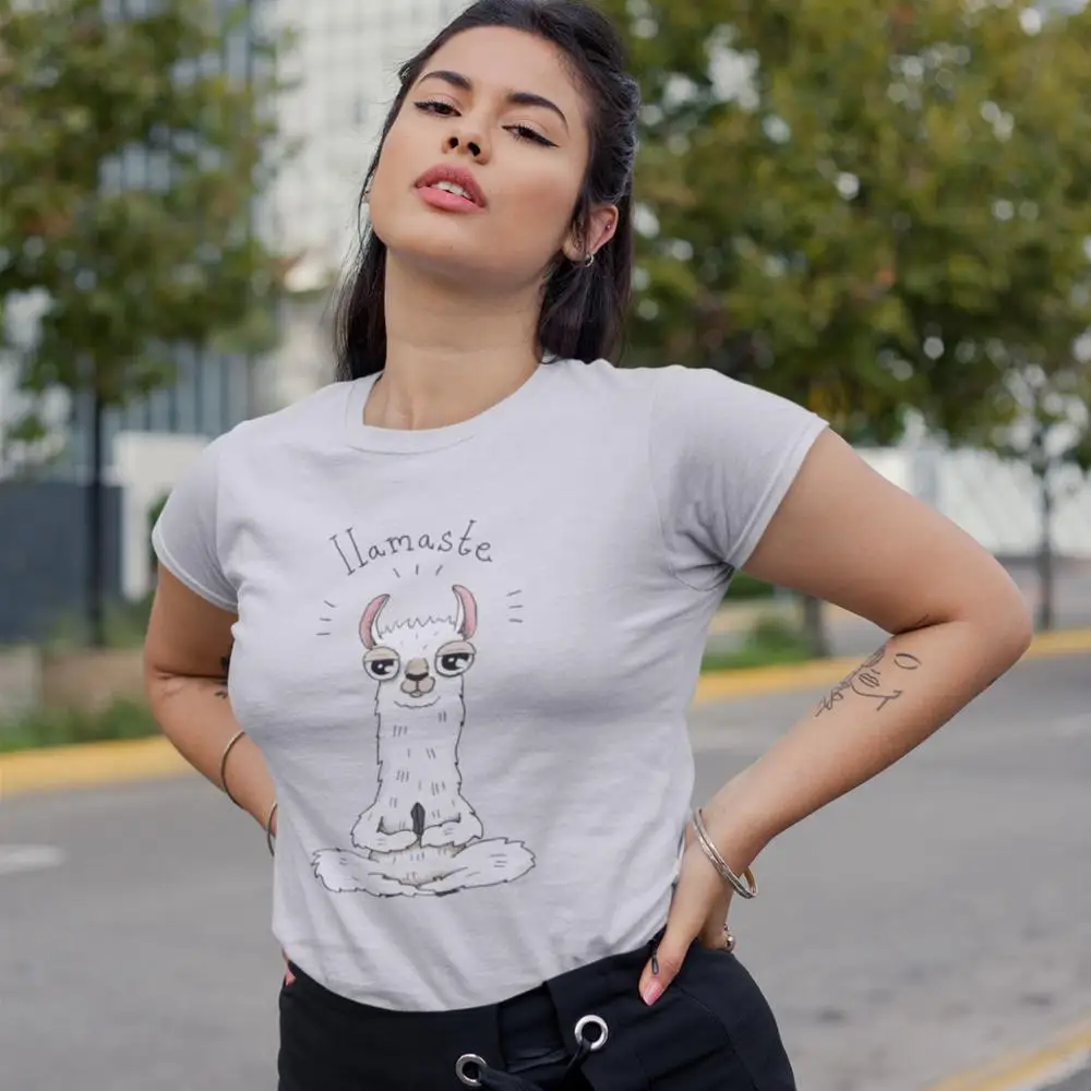 Llama T-Shirt Llamaste T Shirt Cotton Summer Women tshirt White XL Trendy Short Sleeve O Neck Pattern Ladies Tee Shirt
Llama T-Shirt Llamaste T Shirt Cotton Summer Women tshirt White XL Trendy Short Sleeve O Neck Pattern Ladies Tee Shirt