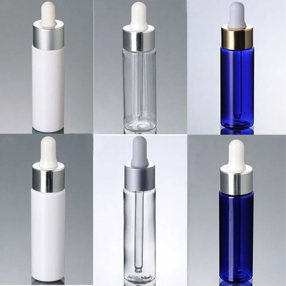 Capacity 30ml 50pcs/lot high quality PET Essential oil dropper bottle plastic dropper bottles with silver and gold cap
Capacity 30ml 50pcs/lot high quality PET Essential oil dropper bottle plastic dropper bottles with silver and gold cap