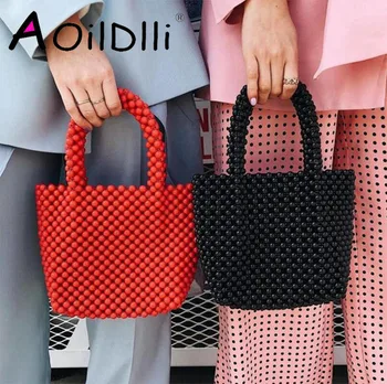 Women Beaded Bags Vintage Retro Design Small Tote Shoulder Bag Girls Handmade Beach Handbags Brand Design Small Purse Clutches 
Women Beaded Bags Vintage Retro Design Small Tote Shoulder Bag Girls Handmade Beach Handbags Brand Design Small Purse Clutches