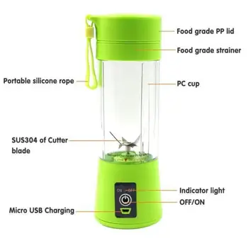 Dropship 400ml Portable Juice Blender USB Juicer Cup Multi-function Fruit Mixer Six Blade Mixing Machine Smoothies Baby Food
Dropship 400ml Portable Juice Blender USB Juicer Cup Multi-function Fruit Mixer Six Blade Mixing Machine Smoothies Baby Food
