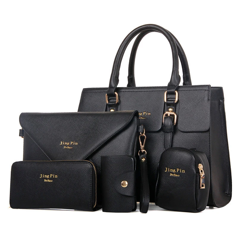 5pcs/ Set Large capacity Tote Woman Handbag PU Leather Shoulder Bags Lady Handbags + Messenger Bag + wallet + Card Bag + Key Bag
5pcs/ Set Large capacity Tote Woman Handbag PU Leather Shoulder Bags Lady Handbags + Messenger Bag + wallet + Card Bag + Key Bag