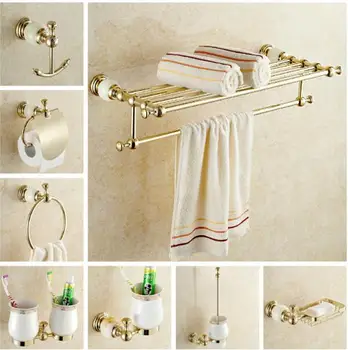 New brass and Jade Bathroom Accessories Set,Robe hook,Paper Holder,Towel Bar,Soap basket,towel rack,towel ring, bathroom sets
New brass and Jade Bathroom Accessories Set,Robe hook,Paper Holder,Towel Bar,Soap basket,towel rack,towel ring, bathroom sets