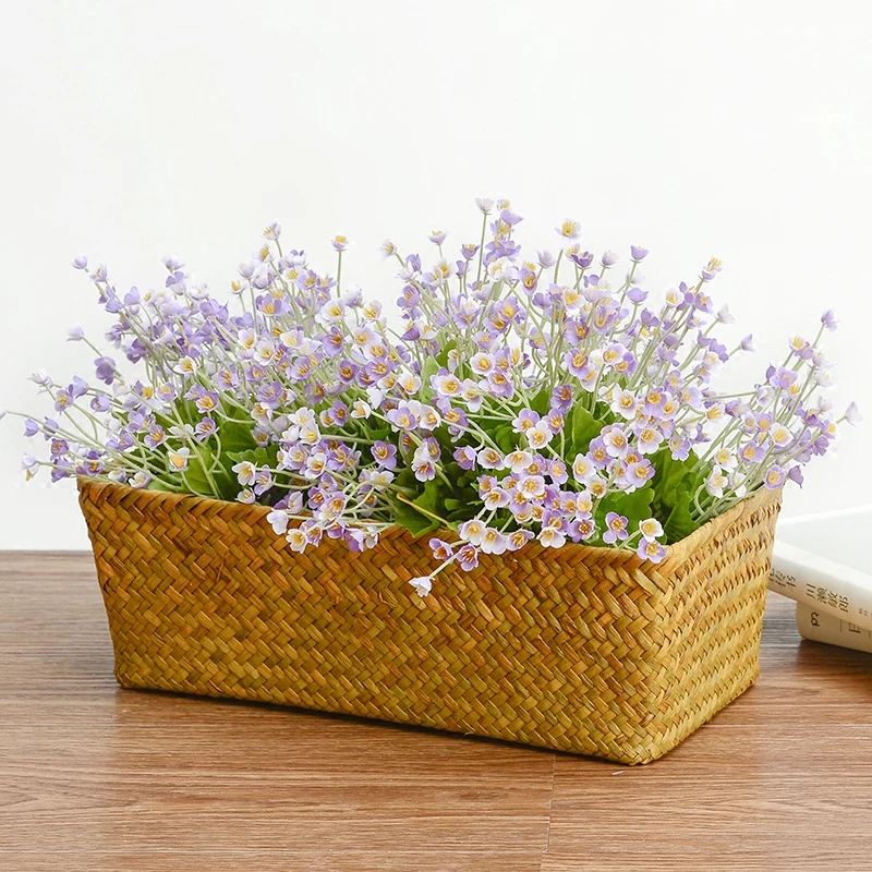 WHISM Weaving Storage Basket Rattan Fruit Storage Box Handmade Tea Holder Seagrass Picnic Basket Wickerwork Cosmetics Organizer
WHISM Weaving Storage Basket Rattan Fruit Storage Box Handmade Tea Holder Seagrass Picnic Basket Wickerwork Cosmetics Organizer