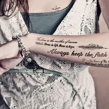 FRESHME English letter Temporary Tattoo Classic Black Tattoo Sticker Body Art Waterproof Tatoo Tatuajes Hand Tatouage Body Tatto
FRESHME English letter Temporary Tattoo Classic Black Tattoo Sticker Body Art Waterproof Tatoo Tatuajes Hand Tatouage Body Tatto