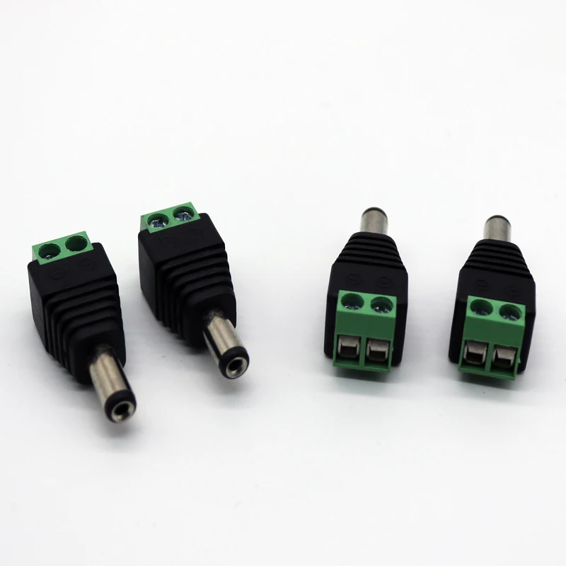 10pcs DC plug Male DC Power Plug Connector 2.1mm x 5.5mm 5.5*2.1mm Screw Fastening Type DC Plug Adapter to connection led strip
10pcs DC plug Male DC Power Plug Connector 2.1mm x 5.5mm 5.5*2.1mm Screw Fastening Type DC Plug Adapter to connection led strip