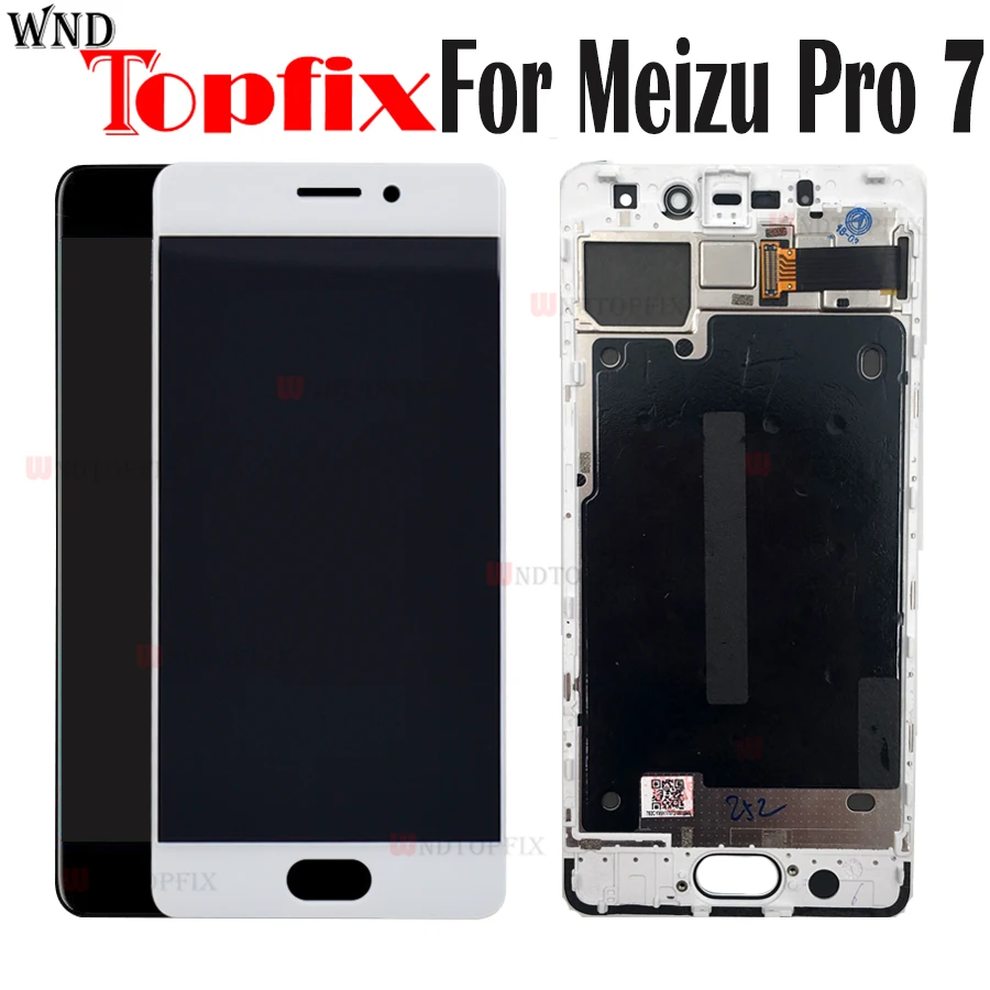ЖК дисплей 5 2 дюйма Super AMOLED 100% протестированный для Meizu Pro 7 кодирующий