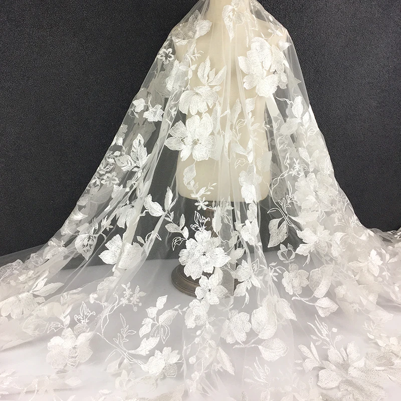 2Yards White African Lace Fabric High Quality 3D French Tulle Mesh Wedding Fabric Embroidery Flowers Bridal Dress Material
2Yards White African Lace Fabric High Quality 3D French Tulle Mesh Wedding Fabric Embroidery Flowers Bridal Dress Material