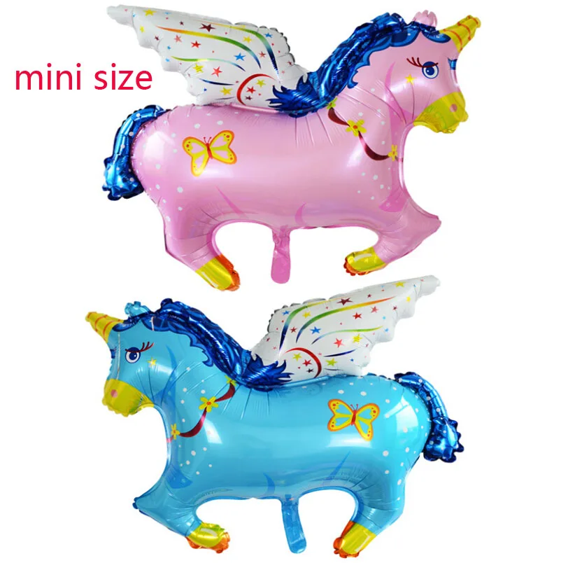 

Mini Unicorn Balloon Pegasus Horse Foil Balloons Baby Birthday Wedding Party supplier Decoration helium globos balloons