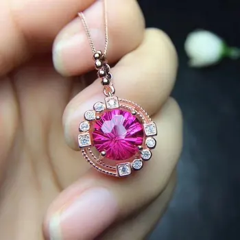 Fidelity natural 10mm pink topaz pendants s925 sterling silver fashion round fine jewelry gift for women party natural gemstone
Fidelity natural 10mm pink topaz pendants s925 sterling silver fashion round fine jewelry gift for women party natural gemstone