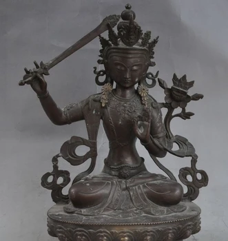old tibet buddhism bronze wenshu Manjushri buddha KwanYin GuanYin goddess statue
old tibet buddhism bronze wenshu Manjushri buddha KwanYin GuanYin goddess statue