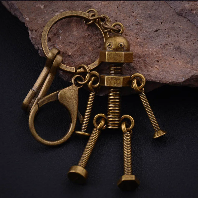 New Vintage alloy Charm Jewelry llaveros unique retro punk rock Robot Key holder creative Keychain Auto Key Chains
New Vintage alloy Charm Jewelry llaveros unique retro punk rock Robot Key holder creative Keychain Auto Key Chains