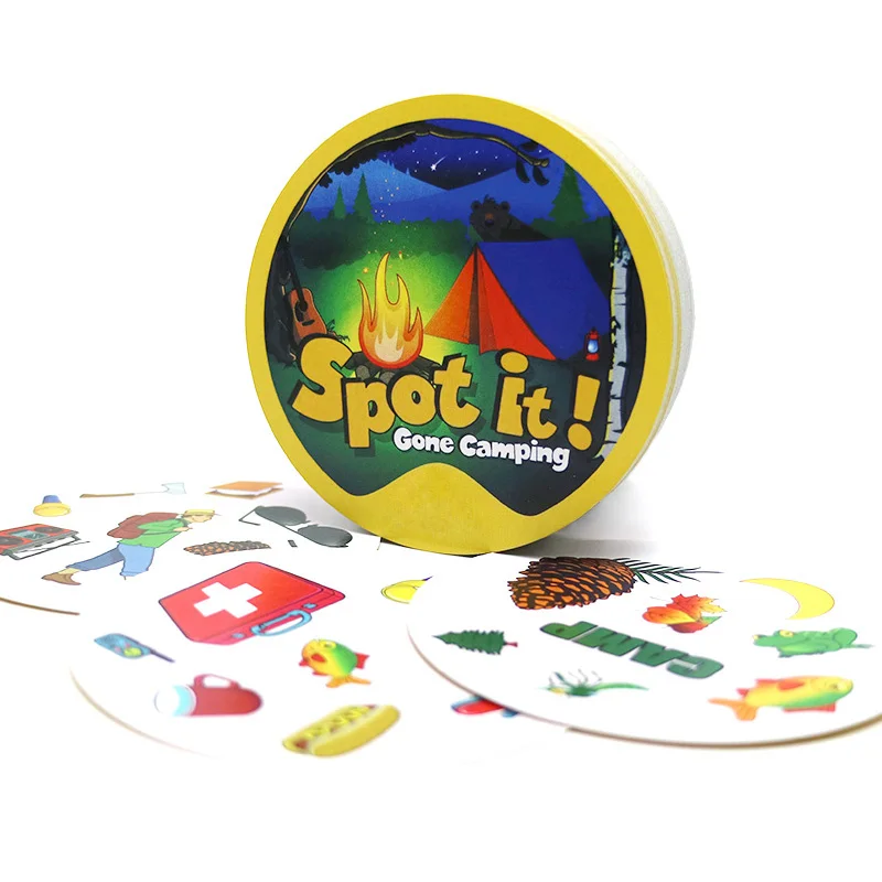2019 board games spot gone camping for camping outdoor game home party Dobble it cards game
2019 board games spot gone camping for camping outdoor game home party Dobble it cards game