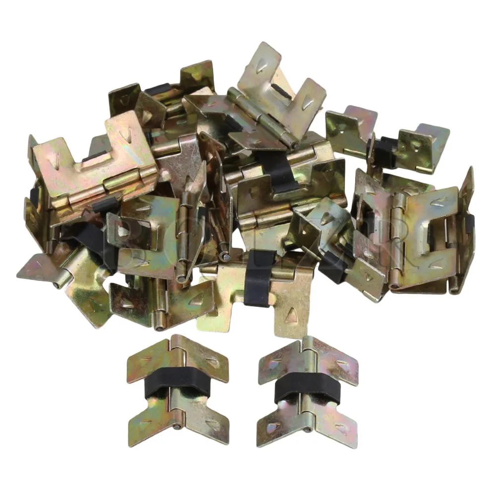 BQLZR Metal Decorative Bronze Mini Spring Hinges Replacement For Jewelry Box Pack of 20
BQLZR Metal Decorative Bronze Mini Spring Hinges Replacement For Jewelry Box Pack of 20