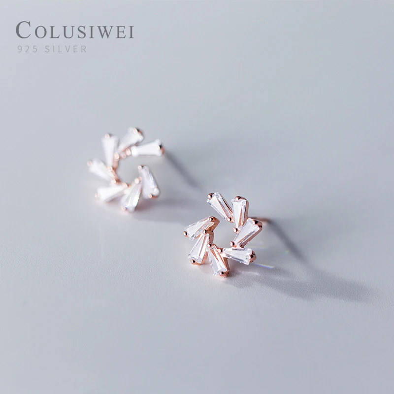 Modian Elegant Snowflake Rectangle Clear Zirconia Stud Earrings Fashion 925 Sterling Silver Rose Gold Color Jewelry For Women
Modian Elegant Snowflake Rectangle Clear Zirconia Stud Earrings Fashion 925 Sterling Silver Rose Gold Color Jewelry For Women