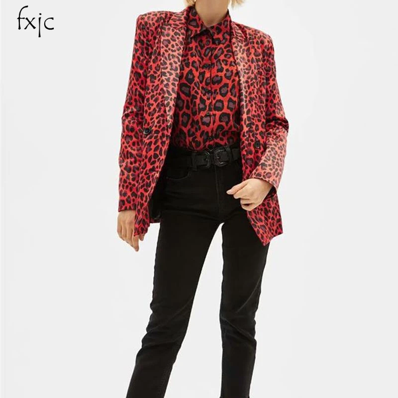 Women's new fashion red leopard print double-breasted suit collar pockets decorative long-sleeved jacket 2019 women's Coat DJ180
Women's new fashion red leopard print double-breasted suit collar pockets decorative long-sleeved jacket 2019 women's Coat DJ180