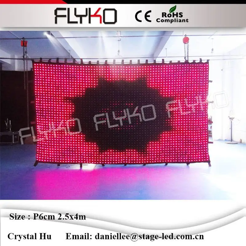 LED Vison Curtain With PC Mode Controller fullcolor LED Video Curtain for DJ Wedding Backdrops 90V-240V
LED Vison Curtain With PC Mode Controller fullcolor LED Video Curtain for DJ Wedding Backdrops 90V-240V