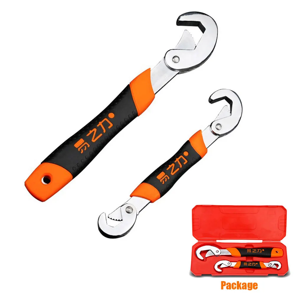 2Pcs /Set Universal Multi-Functional Wrench Set 9-32mm Adjustable Spanner Chrome Vanadium Steel Ratchet Wrench Hand Tools
2Pcs /Set Universal Multi-Functional Wrench Set 9-32mm Adjustable Spanner Chrome Vanadium Steel Ratchet Wrench Hand Tools