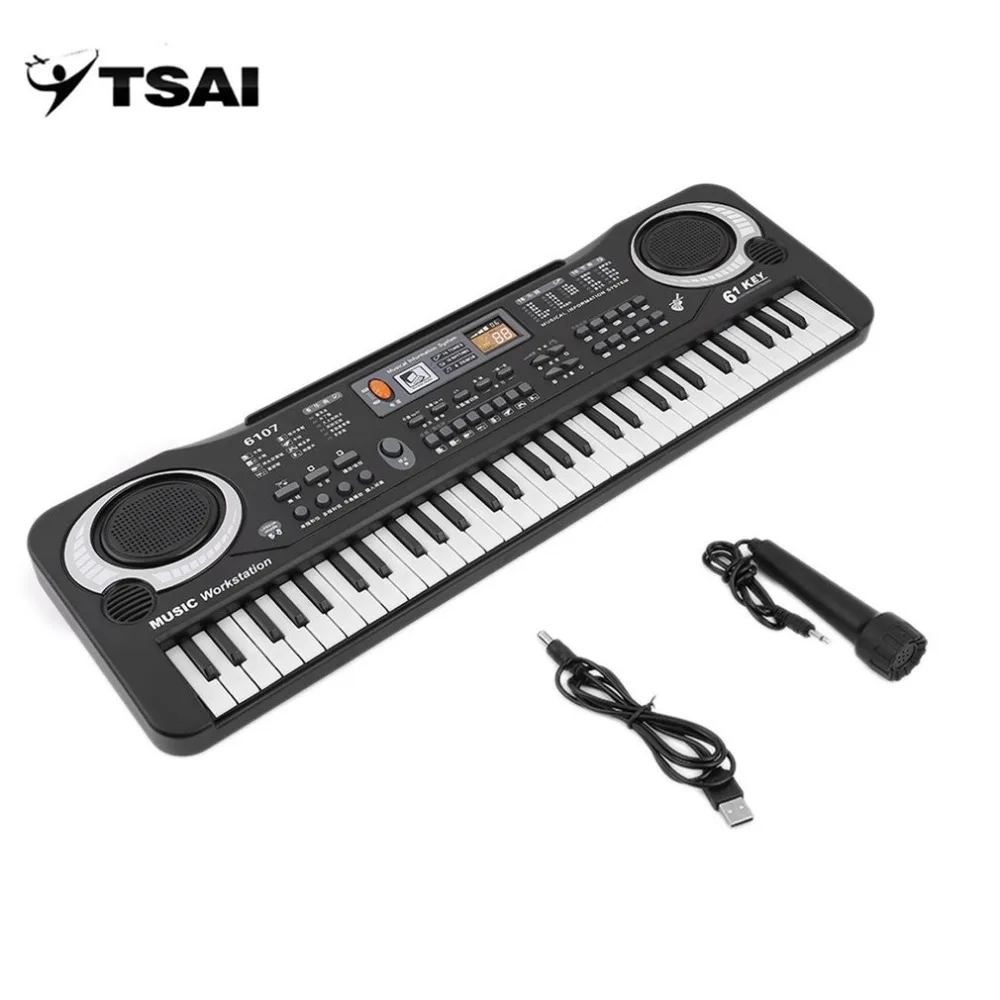 TSAI Russia Multifunction and Delicate 61 Keys Digital Music Electronic Keyboard Board Toy Gift Electric Piano Organ for Kids
TSAI Russia Multifunction and Delicate 61 Keys Digital Music Electronic Keyboard Board Toy Gift Electric Piano Organ for Kids