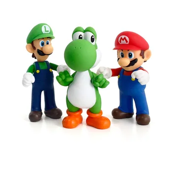 3D Super Mario Figurines Luigi Mario Yoshi Miniatures Action Figure Collection Model Toys Dolls 10-13cm for Kids birthday Gifts
3D Super Mario Figurines Luigi Mario Yoshi Miniatures Action Figure Collection Model Toys Dolls 10-13cm for Kids birthday Gifts