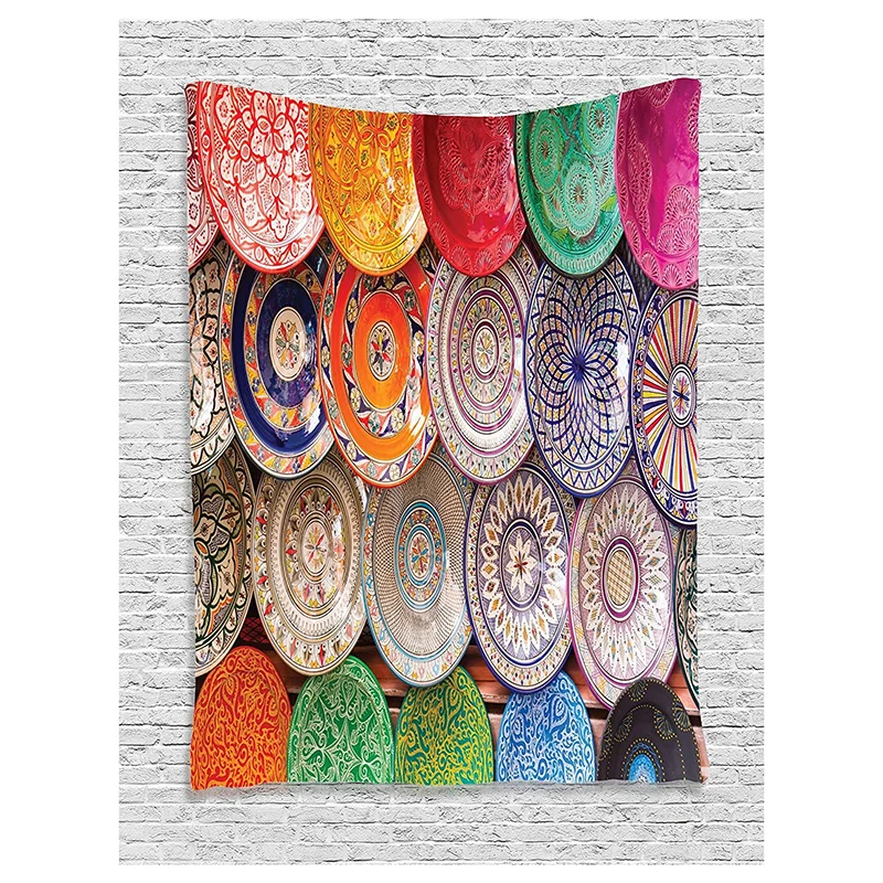 

Large Mandala Indian Tapestry Wall Hanging Bohemian Beach Mat Polyester Thin Blanket Yoga Shawl Mat 200x150cm Blanket