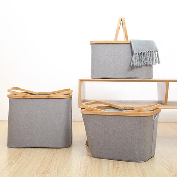 Bamboo Large Fabric Storage Basket Organizer Collapsible Cube Basket Foldable Dirty Clothes Container Box For Closet Shelves
Bamboo Large Fabric Storage Basket Organizer Collapsible Cube Basket Foldable Dirty Clothes Container Box For Closet Shelves
