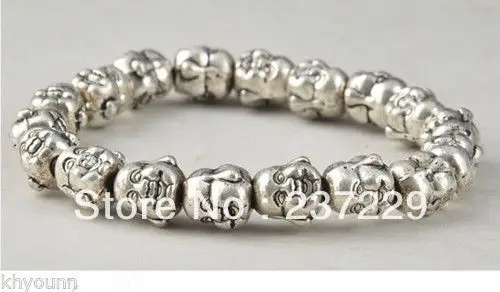 Wholesale price SHIPPING 10pcs ^^^^XSZ2418 Tibet Silver Chinese Old Handwork Carving Buddha Heard Exorcism Bracelet
Wholesale price SHIPPING 10pcs ^^^^XSZ2418 Tibet Silver Chinese Old Handwork Carving Buddha Heard Exorcism Bracelet