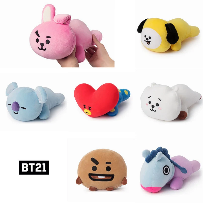 

Apaffa 40cm kawaii Soft bt21 BTS Plush Pillows New Kpop Bangtan Boys BTS Stuffed Plush Pillows bt21 Pillow Toys For Children