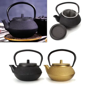 300ml Japanese Style Cast Iron Kettle Tetsubin Teapot Comes With Strainer Flower Tea Set Puer Kettle Coffee Teapot 2 Colors
300ml Japanese Style Cast Iron Kettle Tetsubin Teapot Comes With Strainer Flower Tea Set Puer Kettle Coffee Teapot 2 Colors