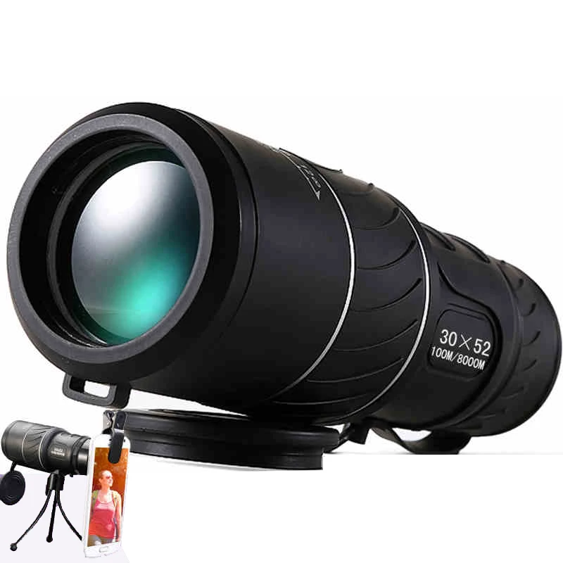 

Black HD Compact Monocular Zoom 50x52 Zoom Telescope Binoculars High-power High-definition Adjustable Daytime Hot Sale Gift