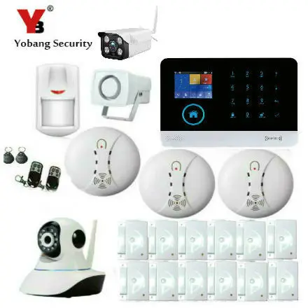 Yobang Security APP Control Touch Panel Wireless WIFI GSM RFID Home Security Burglar Alarm System Auto dial Security System
Yobang Security APP Control Touch Panel Wireless WIFI GSM RFID Home Security Burglar Alarm System Auto dial Security System