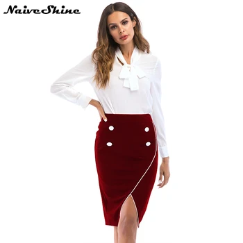 Naive Shine Women's Elegant Pencil Bodycon Skirt 3XL Plus Size High Waist Knee-Length Irregular Office Work Summer Female Skirts
Naive Shine Women's Elegant Pencil Bodycon Skirt 3XL Plus Size High Waist Knee-Length Irregular Office Work Summer Female Skirts