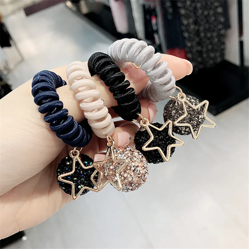 Korea Handmade Telephone line Star Rhinestone Adult Women Elastic Hair Band Head wear Apparel Accessories Summer-YHAWEHB034C5
Korea Handmade Telephone line Star Rhinestone Adult Women Elastic Hair Band Head wear Apparel Accessories Summer-YHAWEHB034C5