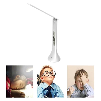 LED Eye Caring Table Lamp Eye-Care Reading Light Dimmable Adjustable Lighting Alarm Clock Calendar Temperature Display
LED Eye Caring Table Lamp Eye-Care Reading Light Dimmable Adjustable Lighting Alarm Clock Calendar Temperature Display