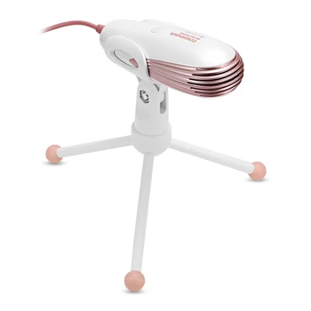 Condenser Microphone Omnidirectional Wired Microphone With Foldable Tripod For Women colour white
Condenser Microphone Omnidirectional Wired Microphone With Foldable Tripod For Women colour white